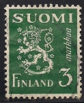 Stamps : Europe : Finland :  ESCUDO DE ARMAS DE FINLANDIA.