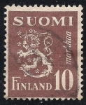 Sellos del Mundo : Europa : Finlandia : ESCUDO DE ARMAS DE FINLANDIA.