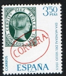 Stamps Spain -  1923- Día Mundial del Sello. Marca prefilatélica de Corvera ( Santander ).