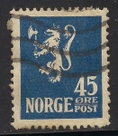 Stamps : Europe : Norway :  LEON RAMPANTE.