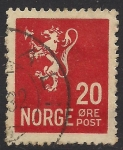 Stamps : Europe : Norway :  LEON RAMPANTE.