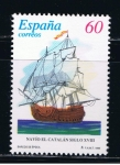 Stamps Spain -  Edifil  3414  Barcos de Epocoa.  