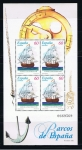 Stamps Spain -  Edifil  3416  Barcos de Epocoa.  