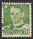 Sellos del Mundo : Europa : Dinamarca : Frederick IX de Dinamarca.