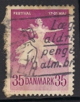 Stamps Denmark -  Bailarina.