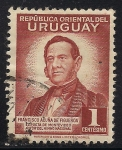 Stamps Uruguay -  Francisco Acuña de Figueroa.