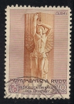 Stamps : America : Uruguay :  La dedicación del monumento Rodó. Estatua de Ariel.