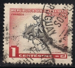 Stamps : America : Uruguay :  Domador de caballos.