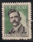 Stamps Uruguay -  Carlos Vaz Ferreira.