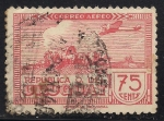 Stamps : America : Uruguay :  Avión sobre carreta.
