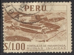 Stamps Peru -  FORTALEZA DE PARAMONGAS, RUINAS INCAS.