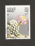 Stamps Laos -  Cactus Mammillaria theresae