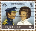 Stamps : Europe : United_Kingdom :  Yersey, Royal Wedding