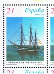 Stamps Spain -  Edifil  3475  Barcos de Epoca.  