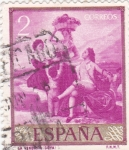 Stamps Spain -  PINTURA- La Vendimia (Goya)    (R)