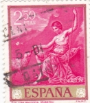 Sellos de Europa - Espa�a -  PINTURA- San Juan Bautista   - (J.Ribera  