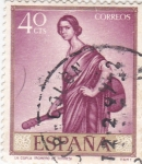 Stamps Spain -  PINTURA- La Canción   - (Romero de Torres) (R)