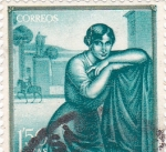 Stamps Spain -  PINTURA- Poema de Córdoba   - (Romero de Torres) (R)
