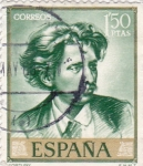 Stamps Spain -  PINTURA- Autorretrato - (Mariano Fortuny) (R)