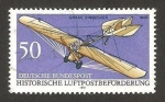 Sellos de Europa - Alemania -  1355 - Historia del correo aéreo, monoplaza