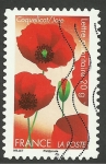 Stamps France -  Flora, amapola