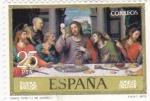 Stamps Spain -  PINTURA-Santa Cena- (Juan de Juanes) (R)