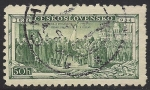 Stamps : Europe : Czechoslovakia :  Consagración de los colores Legión en Kiev, 21 de septiembre 1914