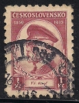 Stamps : Europe : Czechoslovakia :  85 cumpleaños del presidente Masaryk