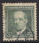 Stamps Czechoslovakia -  Presidente Edvard Beneš