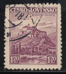 Stamps : Europe : Czechoslovakia :  Castillo Palanok cerca de Mukachevo