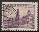 Stamps Czechoslovakia -  Estatua del Rey Jorge de Podebrad.