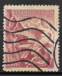 Stamps Czechoslovakia -  Alcon Peregrino, emblema Sokol.