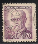 Sellos de Europa - Checoslovaquia -  Presidente Tomáš Garrigue Masaryk