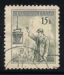 Stamps : Europe : Czechoslovakia :  Trabajador de la construcción.