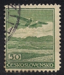 Stamps : Europe : Czechoslovakia :  Fokker monoplane