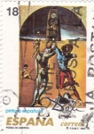 Stamps Spain -  PINTURA-Poesía de América o de los Atletas Cósmicos - (Salvador Dalí) (R)
