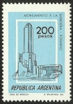 Stamps Argentina -  MONUMENTO A LA BANDERA - ROSARIO