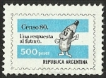 Sellos de America - Argentina -  CENSO 80 UNA RESPUESTA AL FUTURO