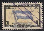 Stamps : America : Honduras :  Bandera de Honduras.