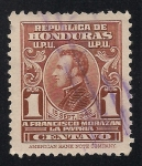 Stamps : America : Honduras :  Francisco Morazán.