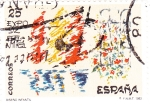 Stamps Spain -  EXPO-92 Diseño Infantil   (R)