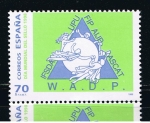 Sellos de Europa - Espa�a -  Edifil  3589  Día del Sello.  Logotipo de la Asociación Mundial para el Desarrollo de la Filatelia. 