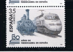 Stamps Spain -  Edifil  3591  150 años del Ferrocarril en España.  