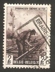Stamps Belgium -  274 - Obrero de las vías de tren