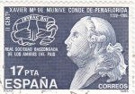 Stamps Spain -  II Centenario de la muerte de Xavier María de Munive- Conde de Peñaflorida   (R)