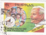 Stamps Philippines -  Visita Papal  a Manila