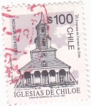Stamps : America : Chile :  IGLESIAS DE CHILOE- Iglesia de Nercon