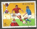 Stamps North Korea -  1392 - Futbolistas