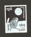 Stamps Cambodia -  Artefactos espaciales