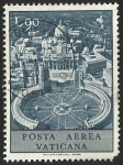 Stamps Vatican City -  PLAZA DE SAN PEDRO - POSTA AEREA VATICANA